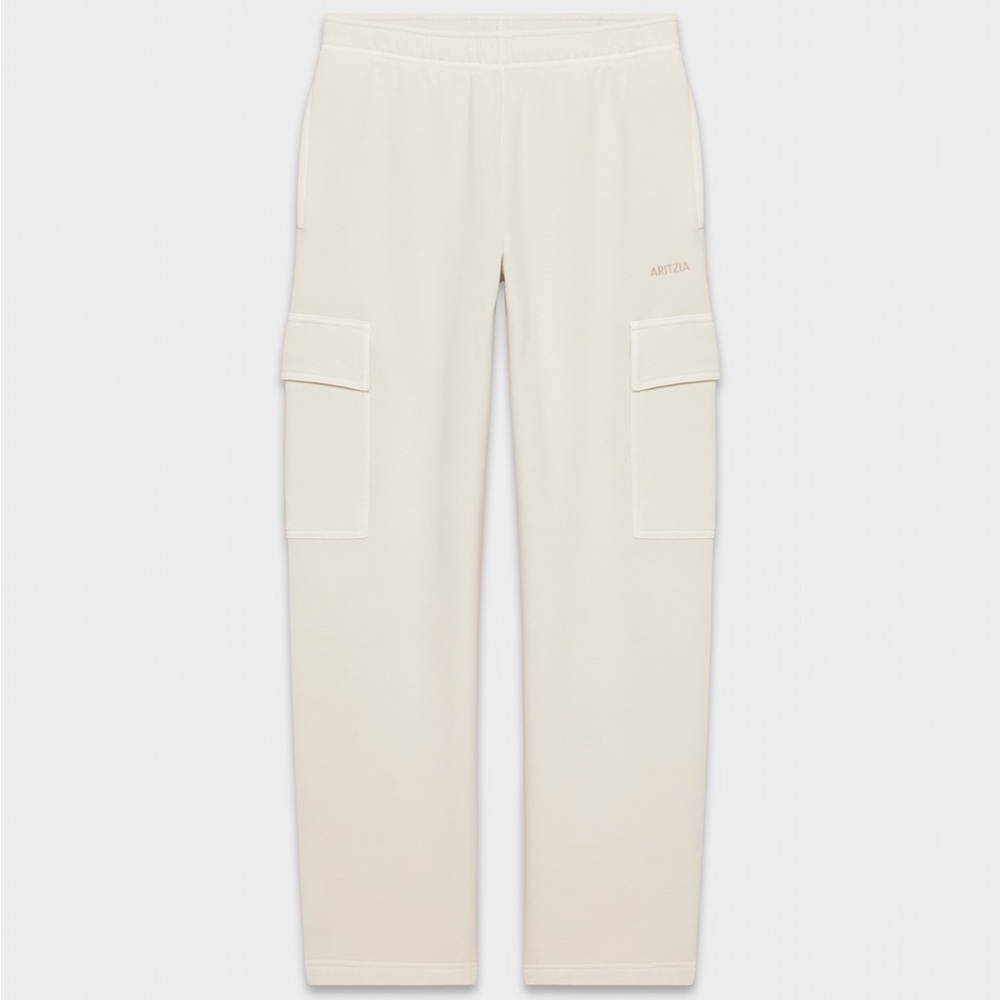 Aritzia Cream Mega Fit Cargo Pants